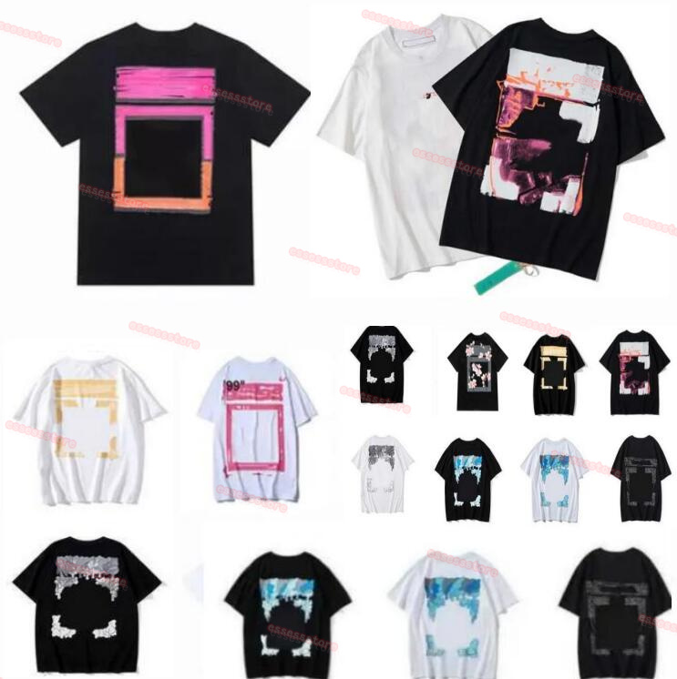 

Off Men's T-shirts Offs White Irregular Arrow Summer Finger Loose Casual Short Sleeve T-shirt for Men and Women Printed Letter xw on the Back Print Oversize Fashion, Cu111