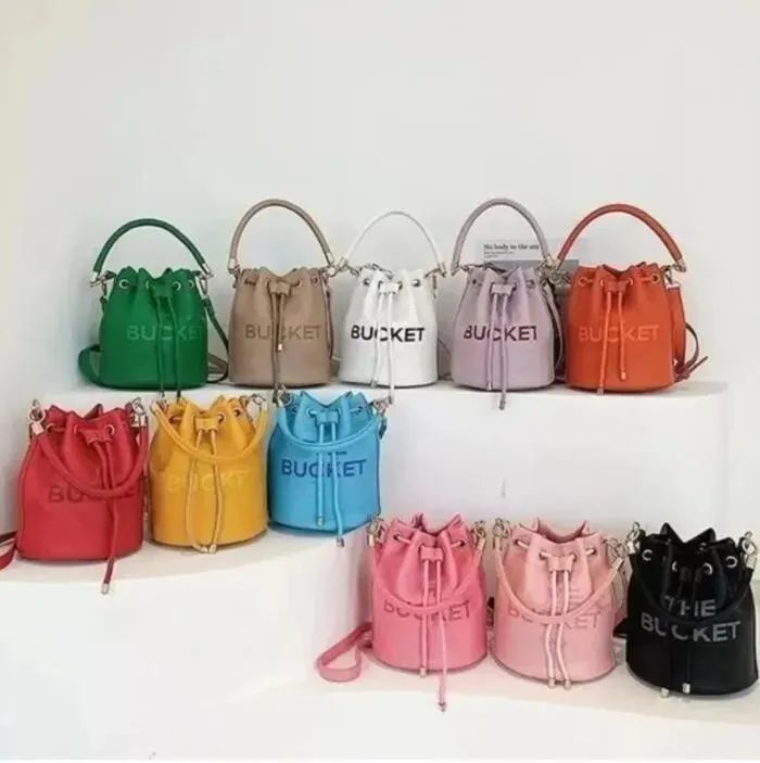 

Designer Bag saddle bag Women's Bags Classic marc Cannes Modeling leather mini Crossbody Bucket Bag luxurys handbags, 6-14*14*17cm
