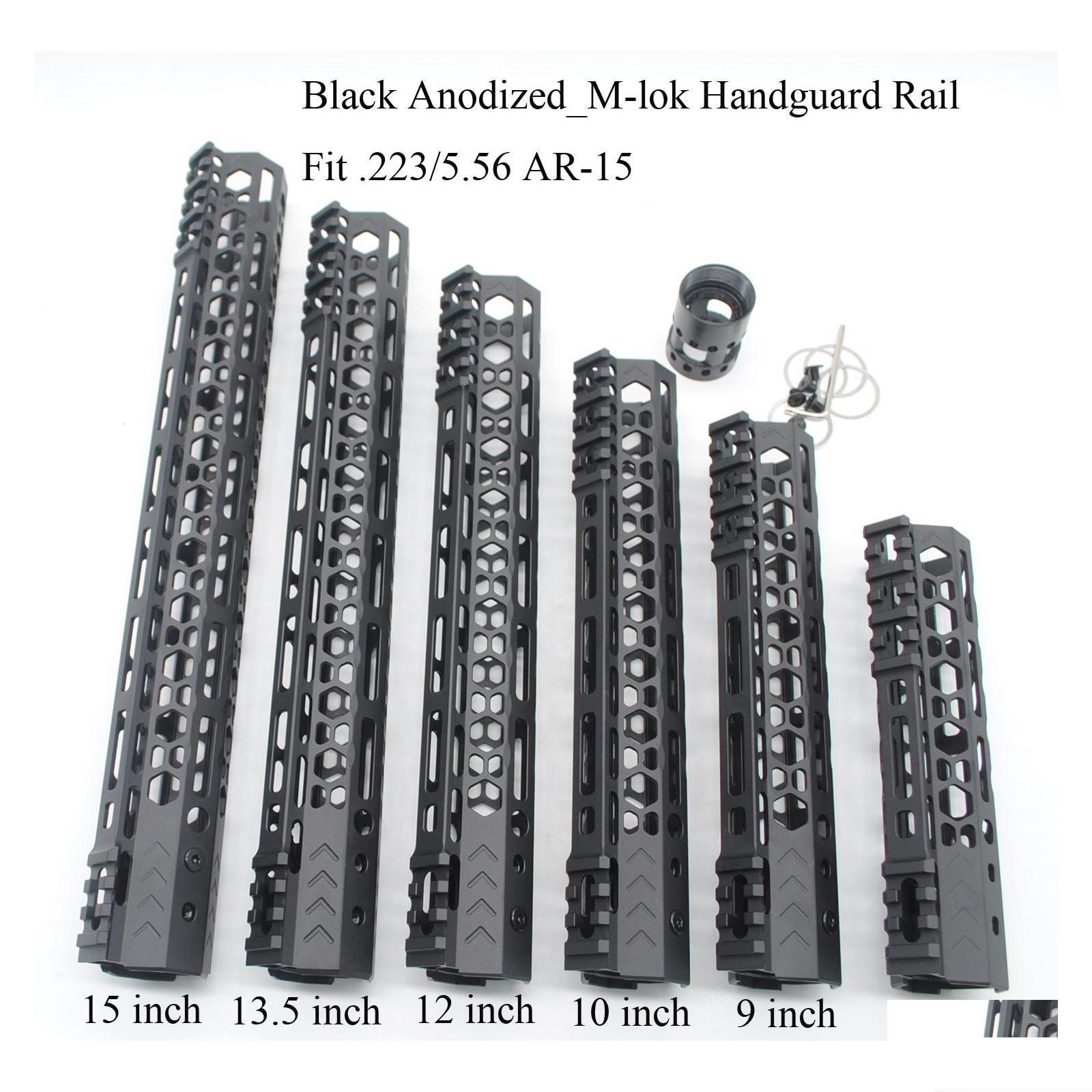 

Others Tactical Accessories Car Dvr Utralight Style 7 9 10 12 13.5 15 Inch Mlok Handguard Rail Float Pica Dh7Xn, Black