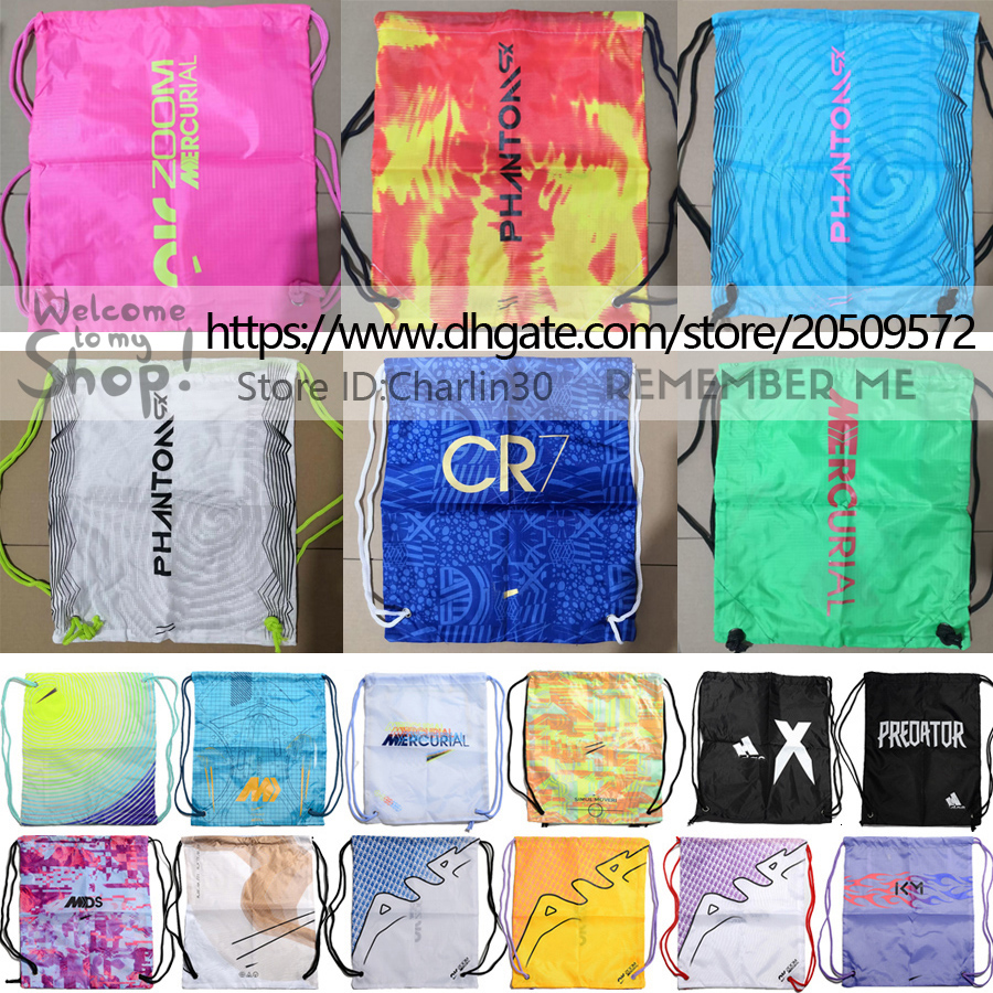 

Wholesale Washable Football Shoes Dedicated Bags Phantom GX Mercurial Superfly 9 Vapores 15 Soccer Cleats Backpack CR7 Mbappe Neymars Predator X Football Boots Bag