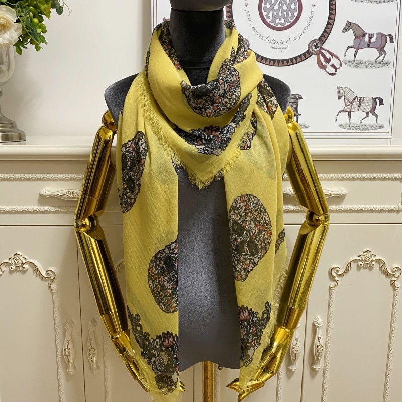 

Women's square scarf scarves shawl 90% modal 10%cashmere material print pattern size 130cm -130cm