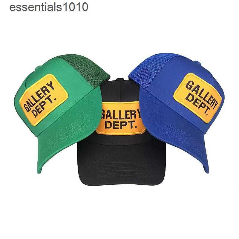 

Driver Truck Hat Fish Fishing Duck Tongue Outdoor Male Sports Sunshade Baseball cap Letter galleryes Embroidered Mesh Hat Female, Red and yellow