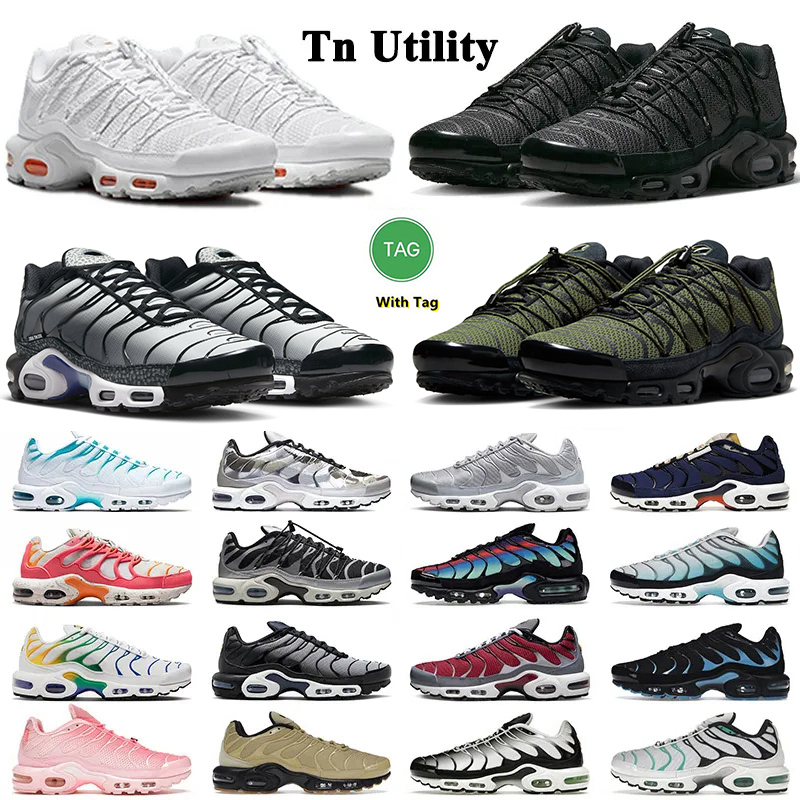 

Tn Plus Running Shoes Men Sneaker Toggle Utility Triple White Metallic Silver Fire Ice Oreo Hyper Sky Bule Rainbow Men Women Trainers Sports Sneakers tns chaussure, Item#12