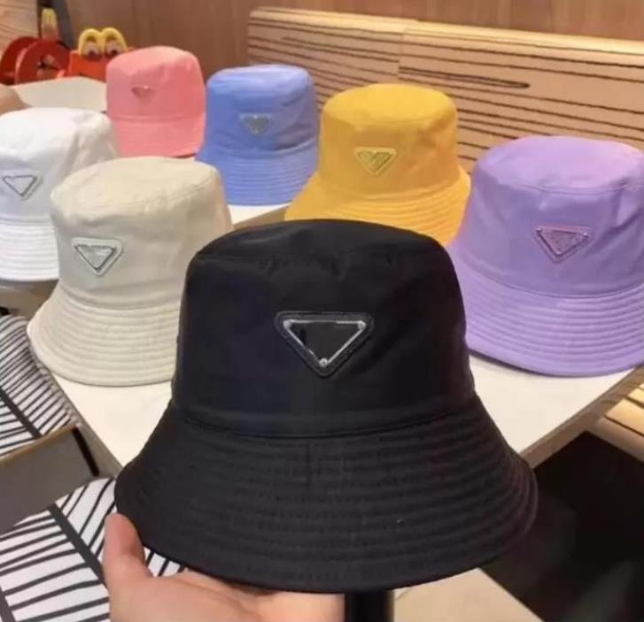 

Luxury Nylon Bucket Hat For Men and Women High Quality Designer Ladies Mens Spring Summer Colorful Red Leather Metal Sun Hats New Fisherman Caps Gifts, Khaki