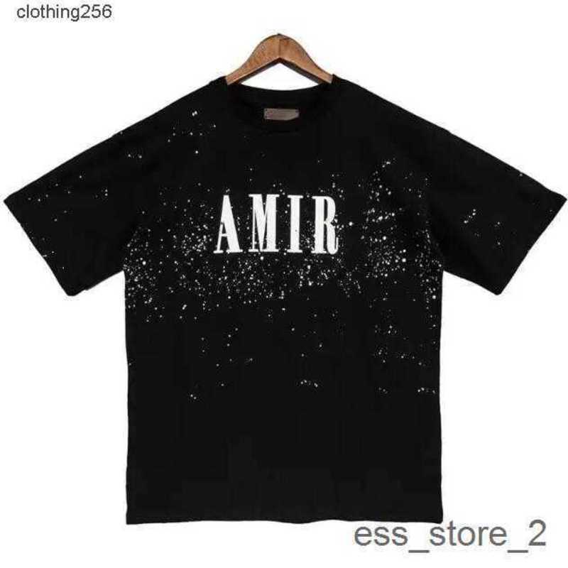 

Amirs Tee Summer Amari Designer Men's T-shirts Printed Fashion Man Cotton Casual Womens Tees Short Sleeve Luxury Hip Hop Streetwear3ord