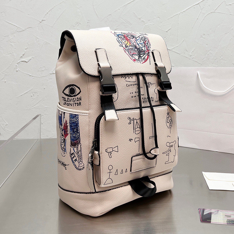 

2023 Coac Track Casual Leather Shoulders Mens Pack Designer Backpack Computer Bags Totes Wallet Handbags With Belt Strap Composite High Quality Bag Size 40x29cm, 3# 40x29cm