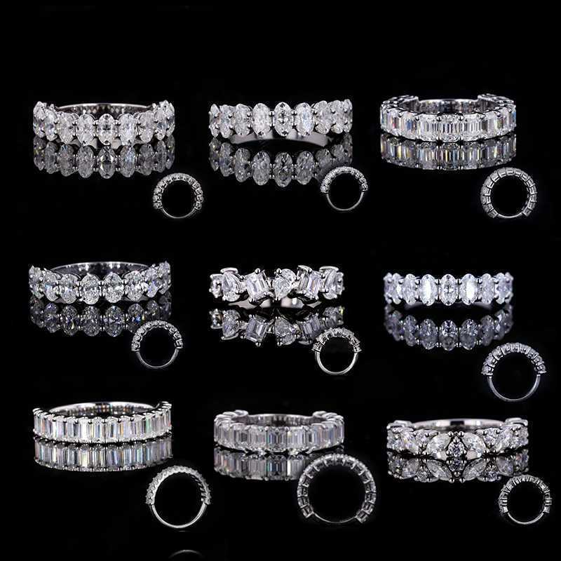 

Starsgem Wholesale Custom Moissanite Gold Ring Mens Half Row Diamond