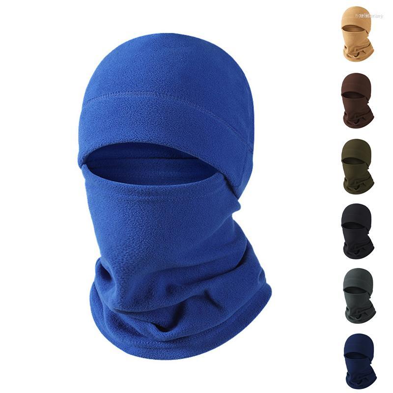 

Bandanas Winter Warm Scarf Hat Full Face Mask Polar Coral Fleece Balaclava Men Neck Warmer Beanies Thermal Head Cover