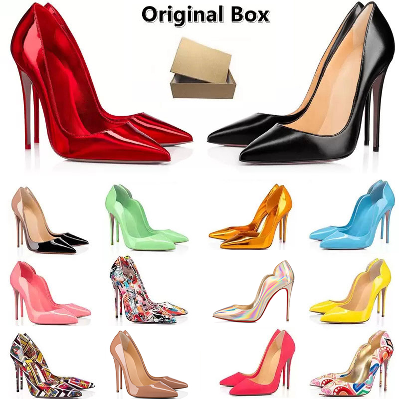 

2023 Designer high heels dress shoes sneakers women luxury Glitter Rivets triple black white Patent leather suede 8cm 10cm 12 cm party womens wedding shoe 35-44, 25