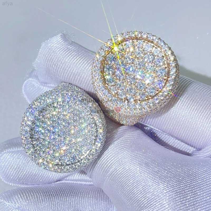 

Solid Silver Pass Diamond Tester Hip Hop Iced Out Men Vvs Moissanite Rings 925 Sterling