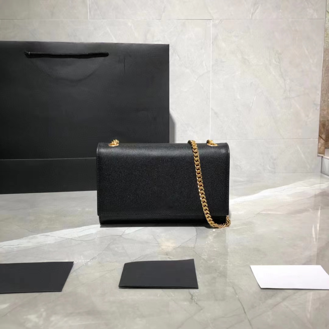 

469390 Classic women's crossbody bag High-end quality shoulder bag timeless style Classic wear-resistant caviar essential style is very practical fashion, Black