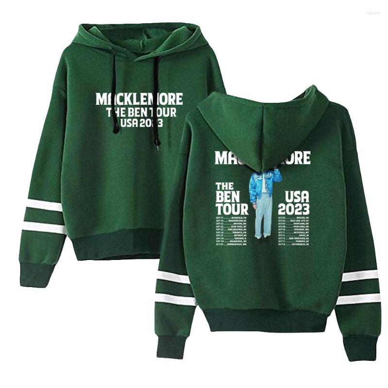 

Men's Hoodies Macklemore The Ben Tour 2023 Merch World Hoodie Unisex Long Sleeve Sweatshirt Casual HipHop Style Streetwear, Wy26