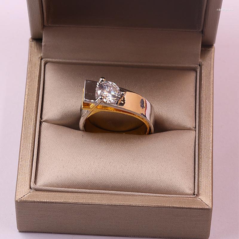 

Cluster Rings 2023 Fashion Crystal Silver Plate Sunflower Couple Ring For Woman Girl Wedding Engagement Valentine Gift Jewelry Wholesale