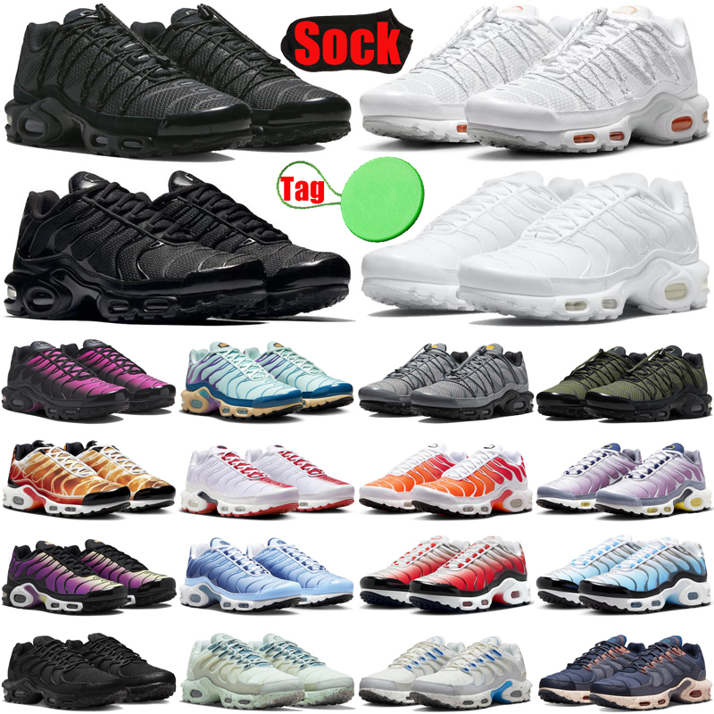 

tn plus terrascape running shoes for men women tns tnplus shoe triple white Black Unity University blue Metallic Silver mens trainers sneakers runners, #15 black white gradients