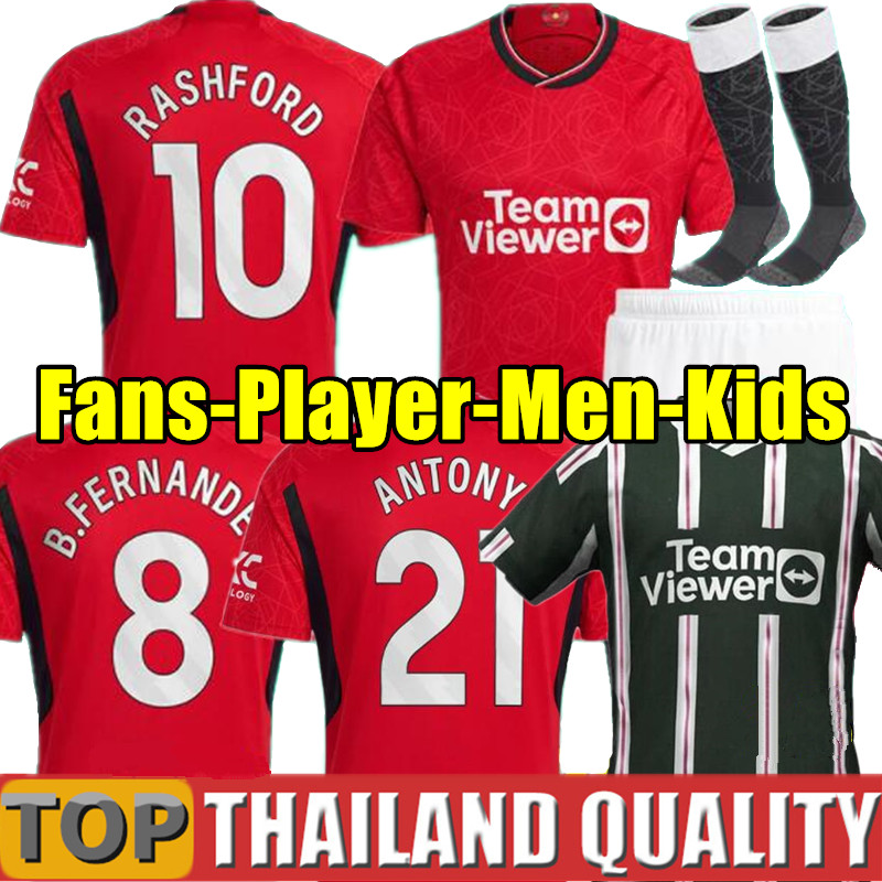 

23 24 RASHFORD soccer jerseys Fans Player version B. FERNANDES BRUNO CASEMIRO MANS UTDS MANCHESTERS GARNACHO UNITEDS 2023 2024 football shirt MEN WOMEN KIDS KIT, Matchday - men