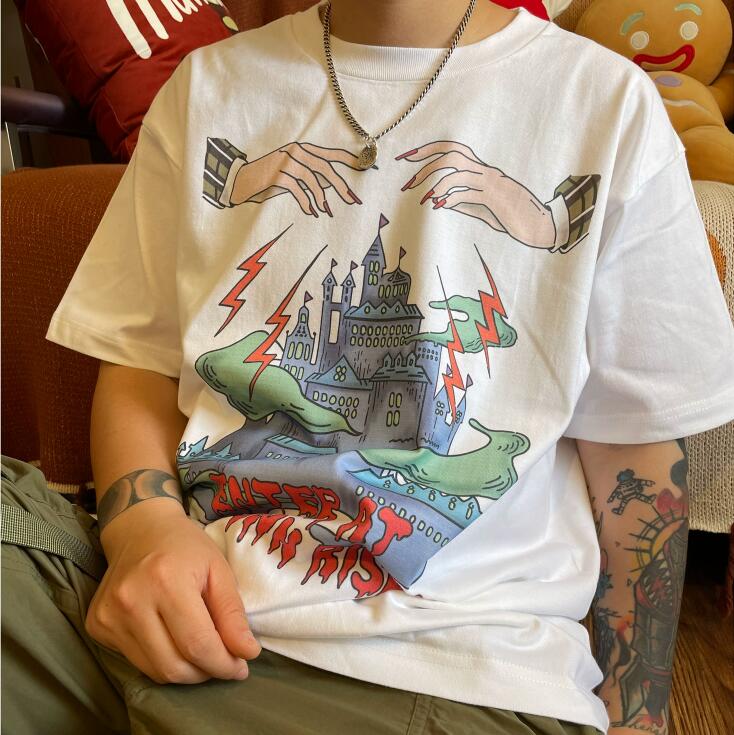 

White XXL Tees Shirts 2023 Men Women T Shirt Fashion Casual Clothing Short Sleeve
