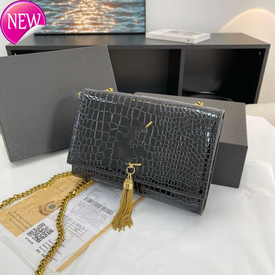 

Women's Brand Designer bags Shoulder Bag Tote New Fashion Small Square Messenger Chain Bags for Women Genuine Leather Handbag with Brand Factory Direct Sales, Red