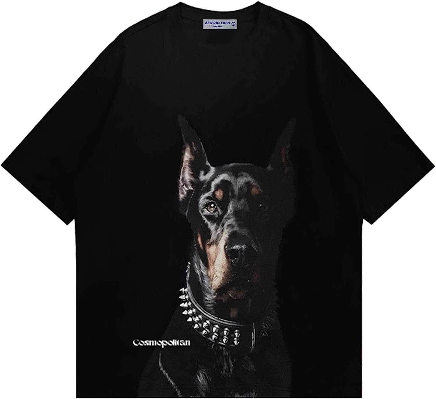 

{stussys}Aelfric Men's Eden 90s Retro Oversized Shirt Summer Unisex Fashion Print Casual T-shirt Street Apparel Harajuku Top T-shirt 2F 2N, #-white 21