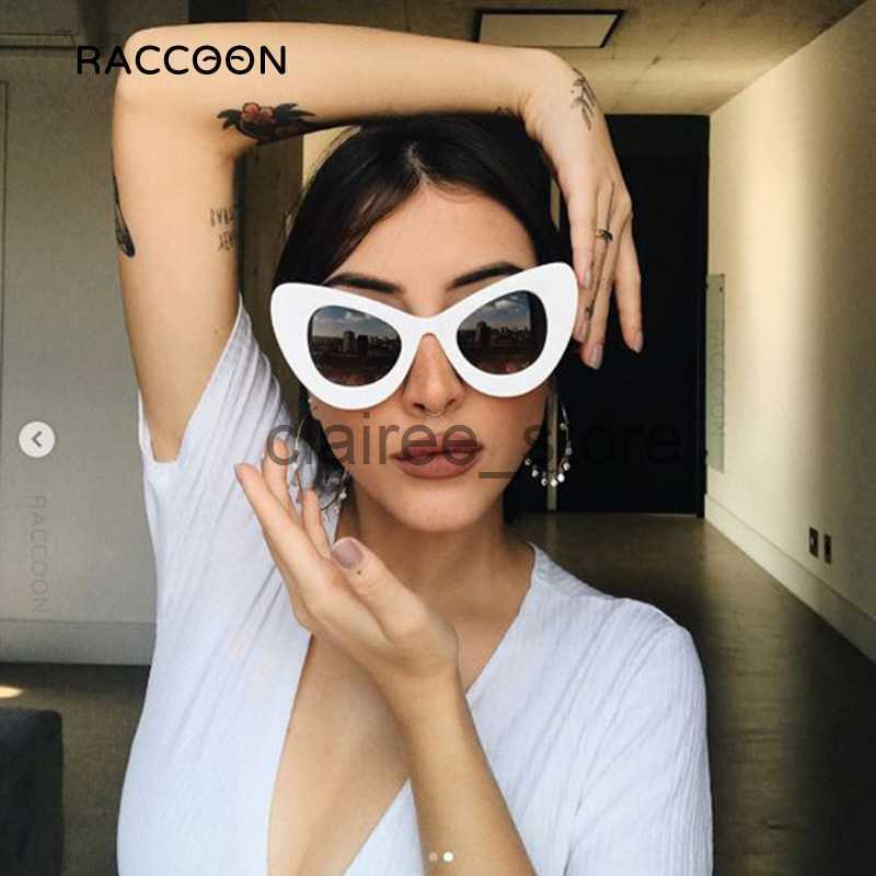 

Sunglasses Classic Oversized Cat Eye Sunglasses Women Vintage Sexy Big Frame Sun Glasses Men Luxury Brand Cateye Eyewear Black Red Shades J230627