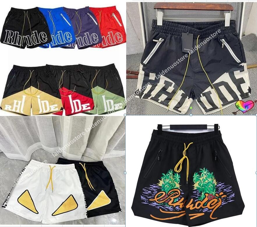 

Designer Rhude Men's Shorts Summer Fashion Beach Pants Men's High Quality Monster Street Apparel Multi color New Shorts Men's Loose Shorts M-XXXL, Cus12