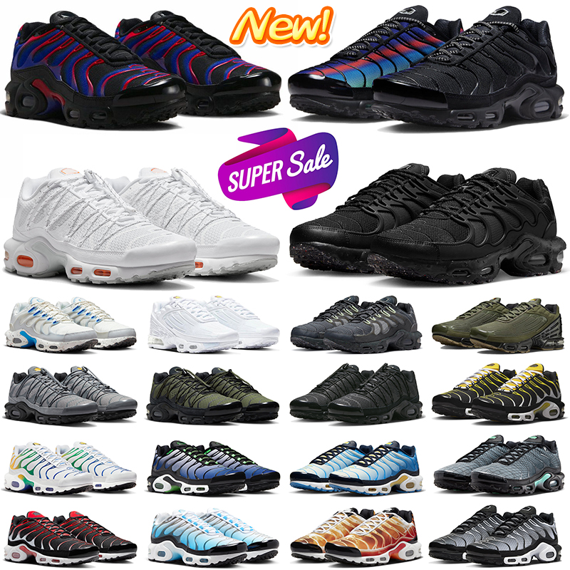 

tn 3 terrascape plus running shoes tns tn3 women mens trainers triple black white berlin Unity Hyper Blue Atlanta outdoor sports sneakers size 36-46, Toggle lacing grey reflective
