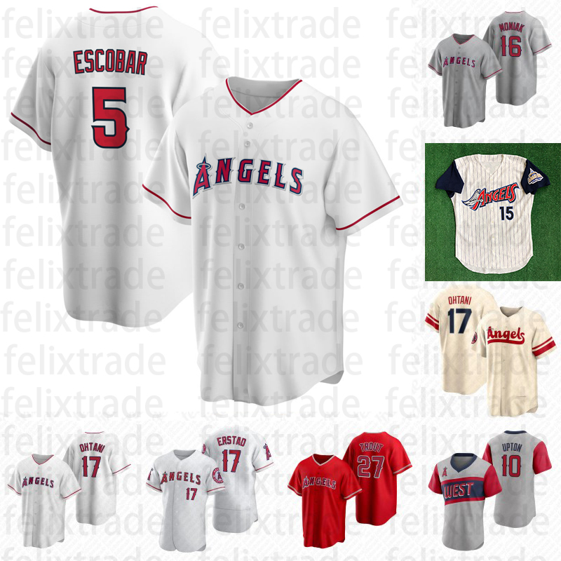 

Eduardo Escobar Shohei Ohtani Angels City Connect Jersey Mike Trout Raisel Iglesias Taylor Ward Juan Lagares Tyler Wade Reid Detmers Anthony David Fletcher Stassi, Retro white mens s-xxxl