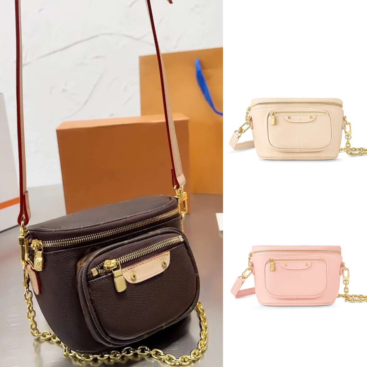 

handbags M82335 M82208 belt Totes Messenger lady Shoulder Bags pochette travel leather Purses Stuff Sacks Womens mens underarm Clutch Bag Hobo Organizer Cross Body, Mon0gram