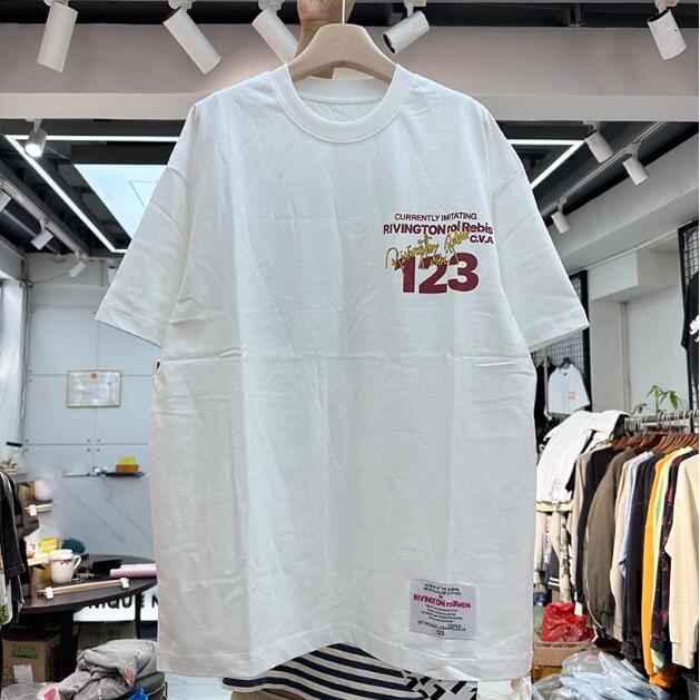 

Black White Tees Shirts Printed T shirts 2023SS Men Women