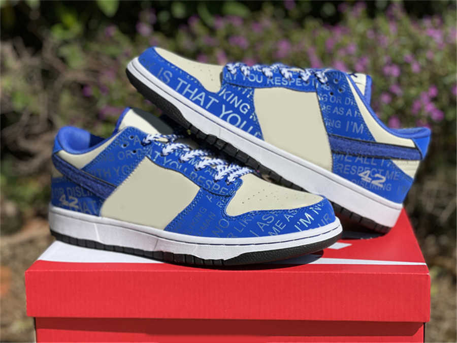 

Kyrie shoe Newest Authentic DK Low Jackie Robinson Men Women Shoes Sneakers Racer Blue Coconut Dnnk Outdoor Sports With Original Box US4-12, Customize