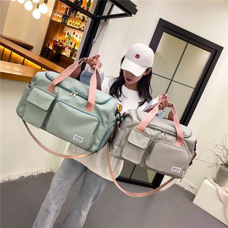 

New Independent Shoe Position Fitness Bag, Dry Wet Separation Swimming Bag, Oxford Cloth Fashion Yoga Leisure Travel Bag