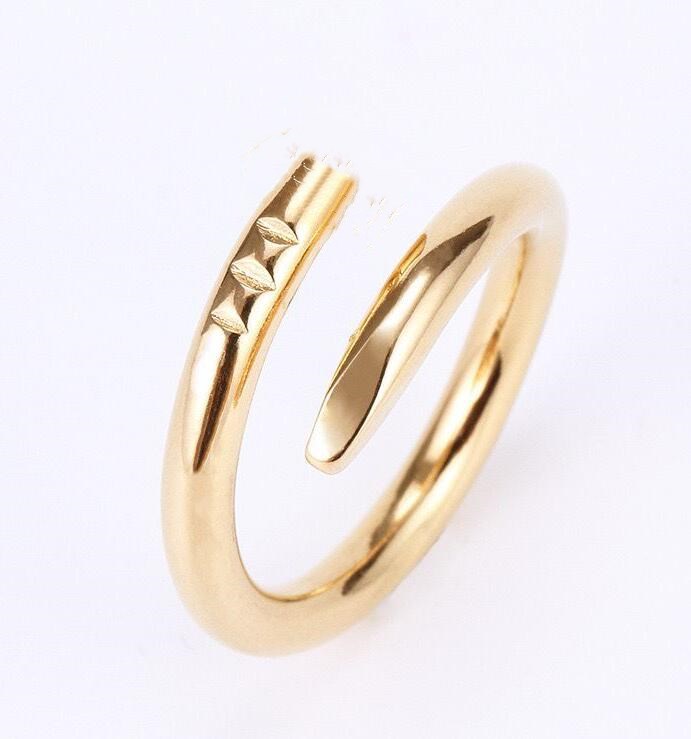 

Designer Nail Ring Luxury Carti Jewelry Midi love Rings For Women Titanium Steel Alloy Gold-Plated Process Fashion Accessories Never Fade Not Allergic
