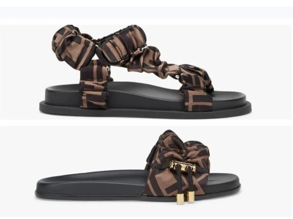 

Women Luxurys Designers Sandals Feel Slides Slippers Fashion Summer Girls Beach Womens Sandal Slides Flip Flops Loafers Sexy Embroidered Shoes Large 35-42, 2#