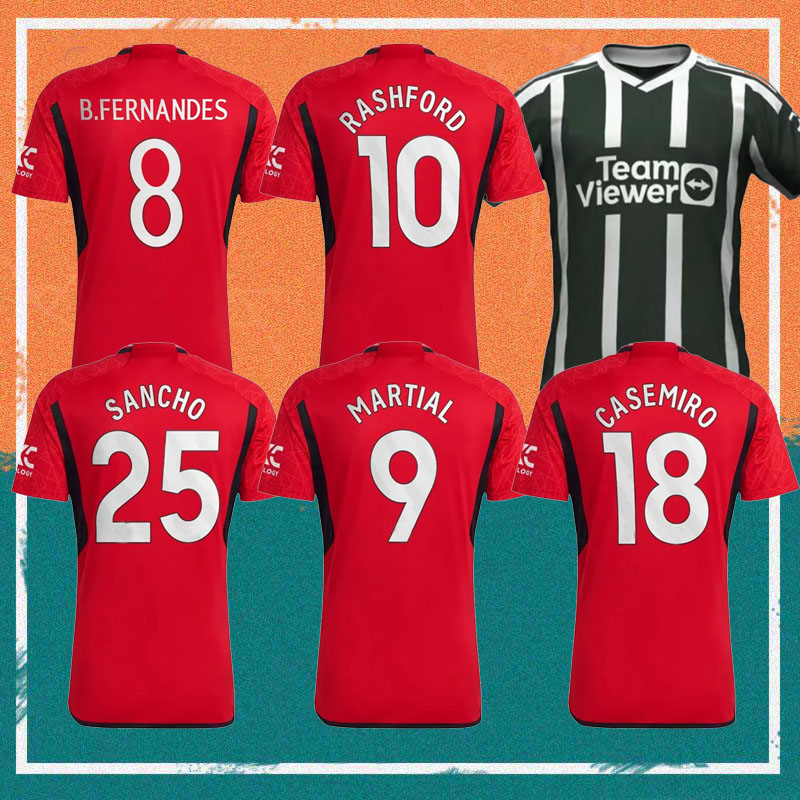 

23/24 RASHFORD CASEMIRO Soccer Jersey 2023 MAN UTD SANCHO ANTONY Shirt B.FERNANDES MARTINEZ McTOMINAY R.VARANE GARNACHO SHAW MANCHESTERS kids kit Football Uniform, 23/24 home ucl