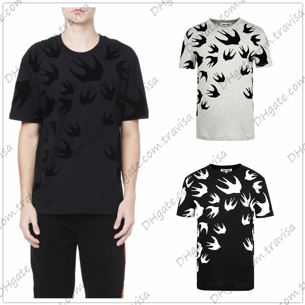 

2023 Designers Mens T-Shirts Mcqueen Mens Womens Tees Letter Pattern Tops Man S Casual Chest Letter Shirt Luxurys Clothing Street Shorts Sleeve Clothes Tshirts, V4