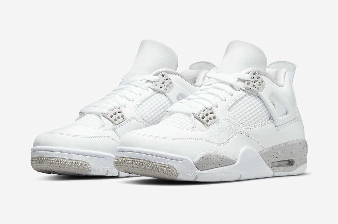 

2021 Authentic 4 White Oreo Shoes 4S Tech Grey Black Fire Red University Blue CT8527-100 Trainer Men Sports Outdoor Sneakers With Original Box