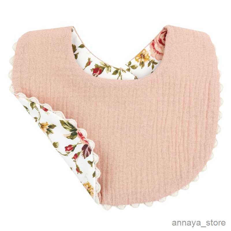 

Bibs Cloths Reversible Cloth Floral Bib Baby Boys Girl High Bib R230628