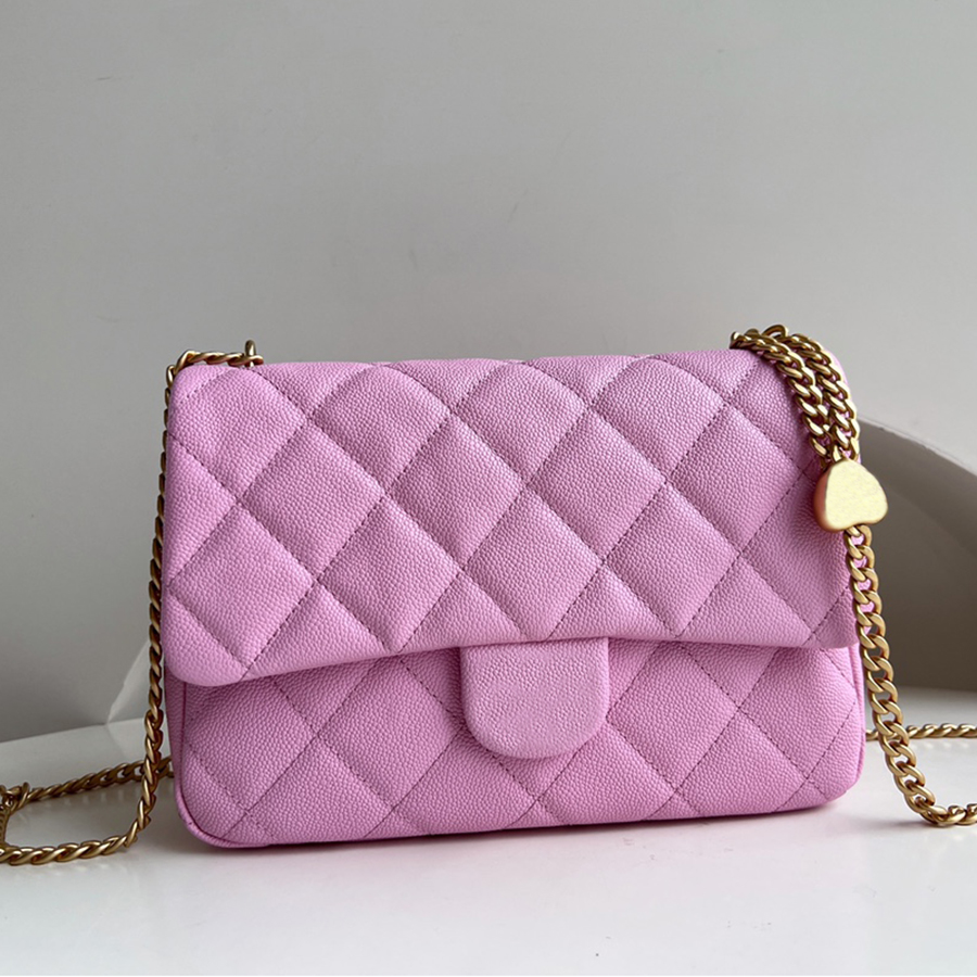 

Designer Flap Bags Luxury Shoudler Bags 1:1 Quality Calfskin Chain Bags 24CM With Box MC075