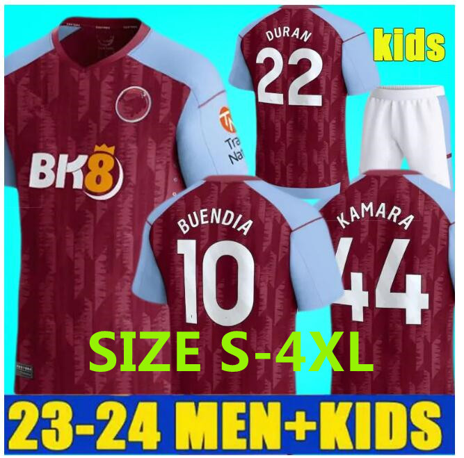 

Aston Villaes 23 24 COUTINHO Soccer Jerseys 2023 2024 Home Away WATKINS Kamara BUENDIA McGINN EL GHAZI DOUGLAS LUIZ MINGS CASH J. Ramsey Football shirts Men Kids kit, Away patch