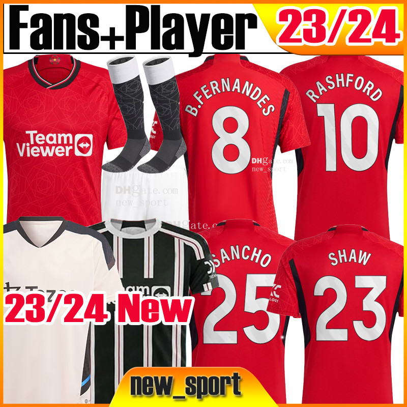 

5XL 4XL Antony 22 23 24 soccer jerseys Love SANCHO RASHFORD B.FERNANDES MANS SHAW POGBA 2023 2024 jersey fans player version MARTIALPOGBA kit socks football shirts, Home ca cup final