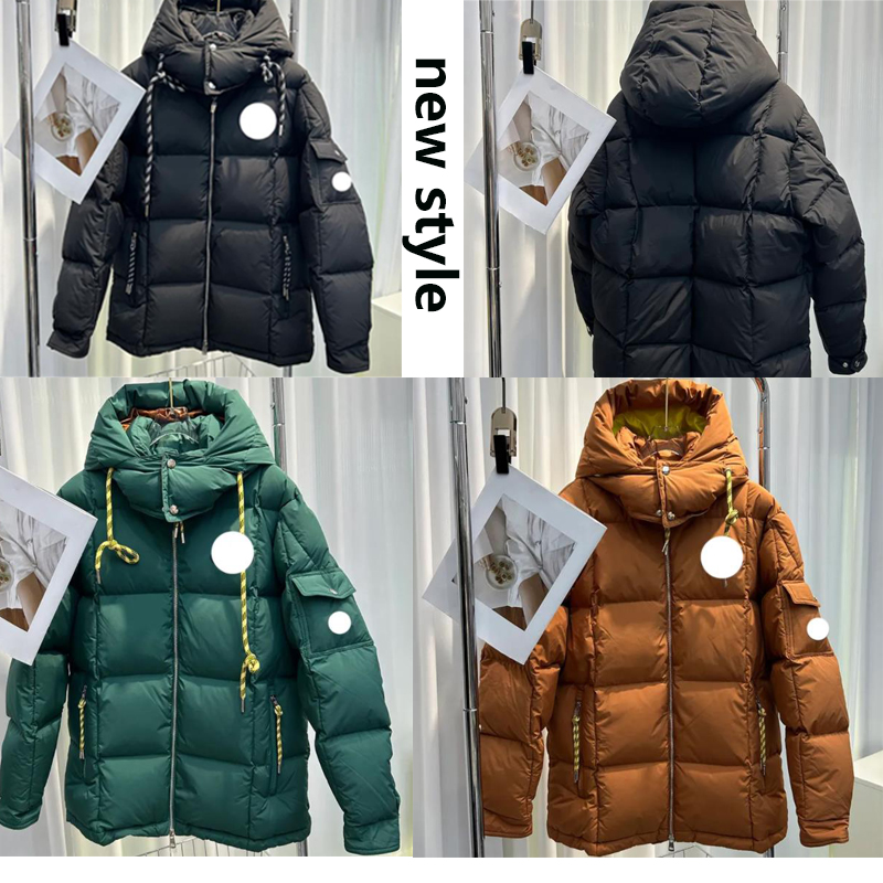 

23SS mens puffer jackets Downs coats with NFC Designer womens Padded Hooded Outerwear Parkas Embroiled Badge Down Windbreaker Thick Clothing Casual size S-XXL, Black(insde balck )