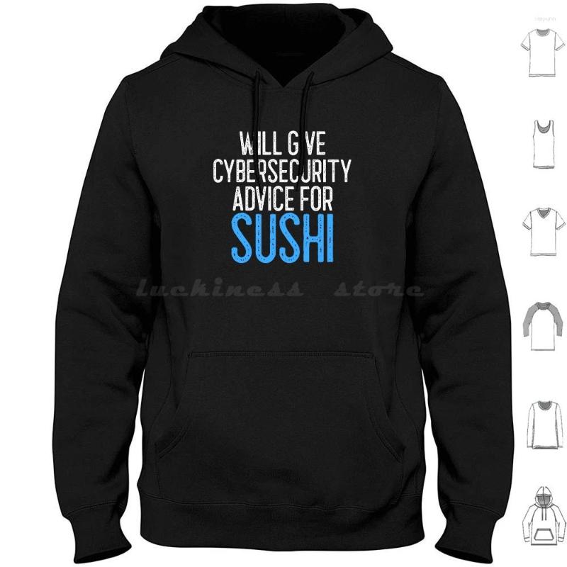 

Men's Hoodies Will Give Cybersecurity Advice For Sushi It Gift Hoodie Cotton Long Sleeve Hacker Security Cyber Hack Infosec, M-3-4baseball-red