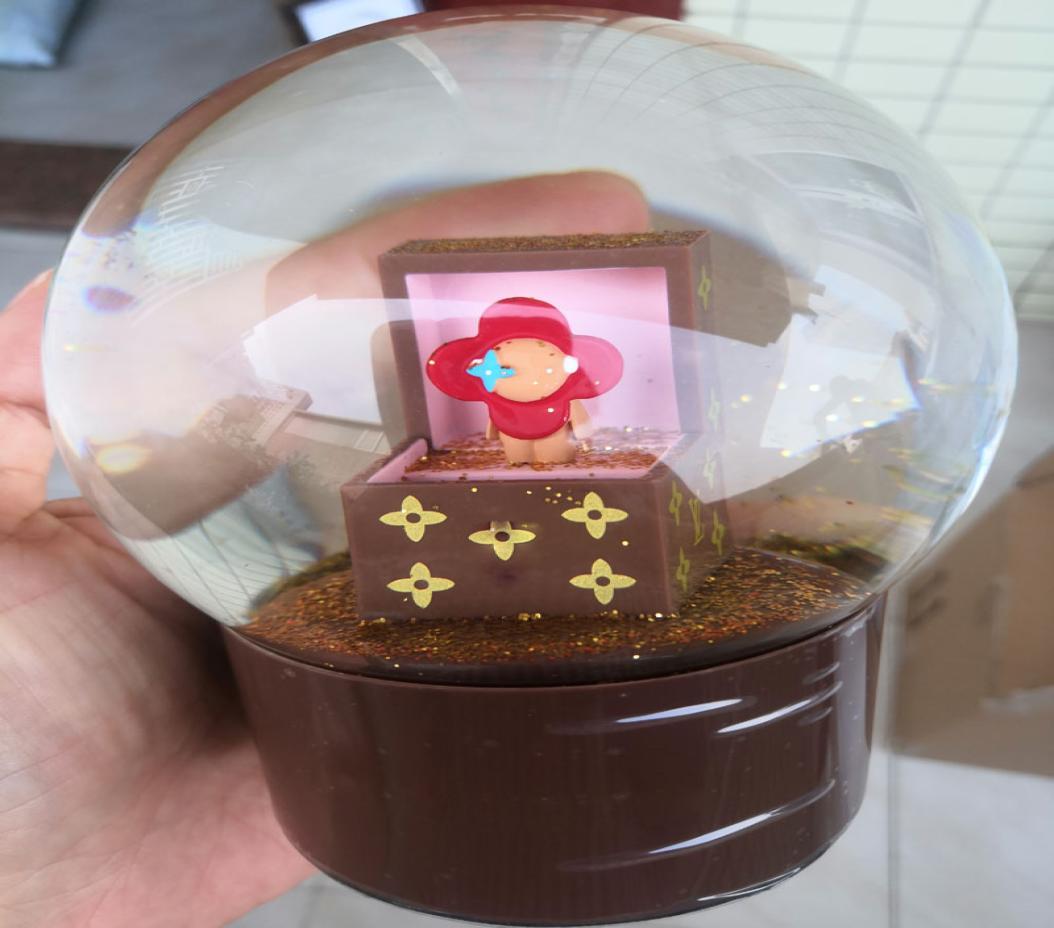 

Snow Globe With Inside Car Decoration Crystal Ball Special Novelty Christmas Gift with Gift Box1402601