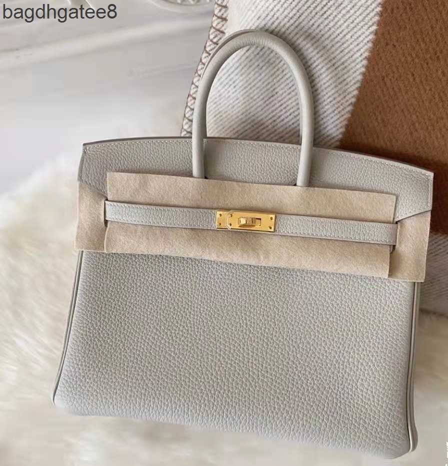 

Large Birkins Bag Real Leather Genuine Bags Capacity 2023 Designer Tote Cow Layer Women's One Shoulder Czd5, Elephant grey