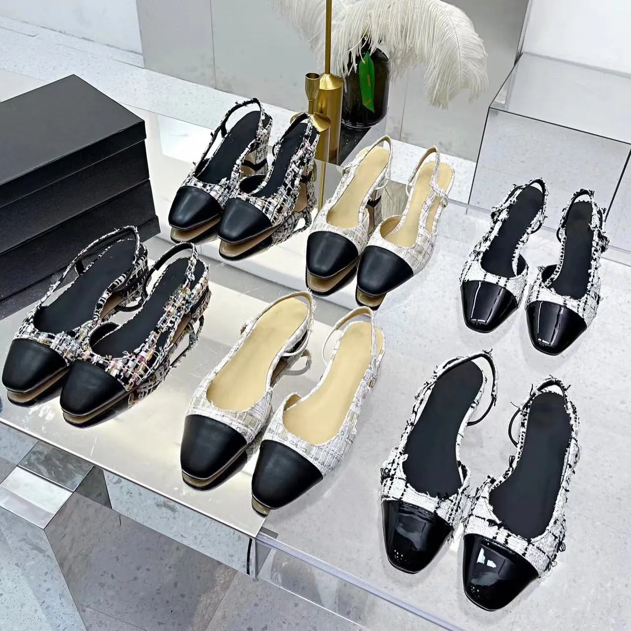 

Classic designer sandals High Quality Womens wedding dress shoes summer thick heels fashion round head slides 100% cowhide Platform sexy lady sandal wiht box, 23#