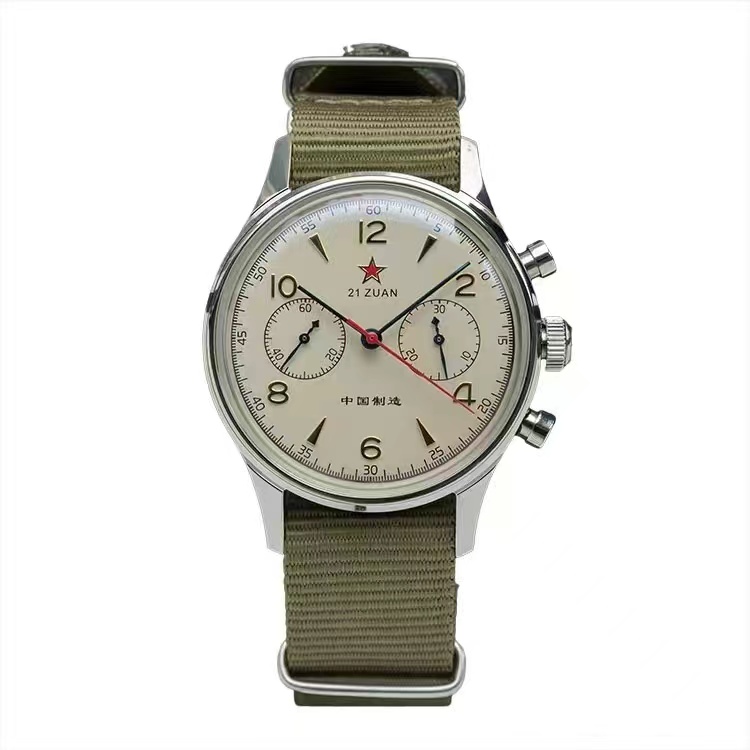 

2023 Tianjin men's watch multi-functional chronograph mechanical quartz watch fashion business stainless steel strap sapphire