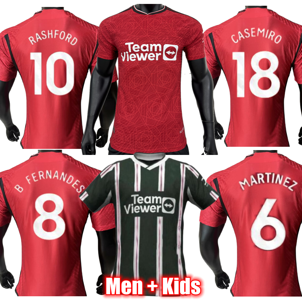 

3XL 4XL RASHFORD CASEMIRO soccer jerseys 23 24 Utd GARNACHO MancHEstErS Fans Player version FERNANDES ANTONY football shirt MaN kids kit 2023 2024 set, 23-24 home with ucl