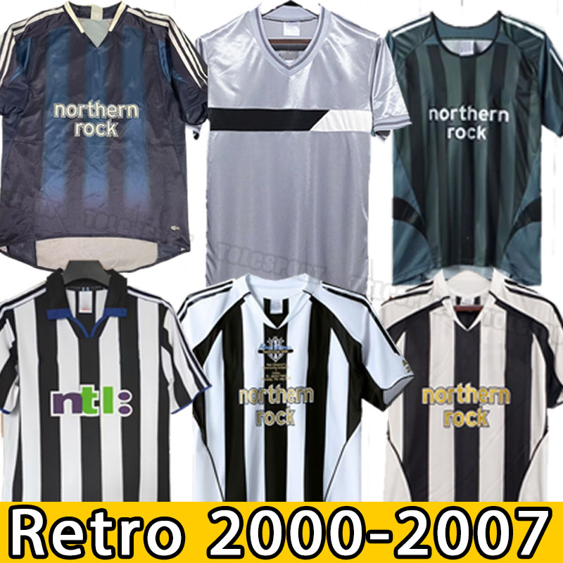

New castle RETRO SOCCER JERSEYS SHEARER ASPRILLA EMRE OWEN KETSBAIA Home Football shirts vintage 00 01 02 03 04 05 06 07 2000 2001 2002 2003 2004 2005 2006 2007 HOME AWAY, 05-07