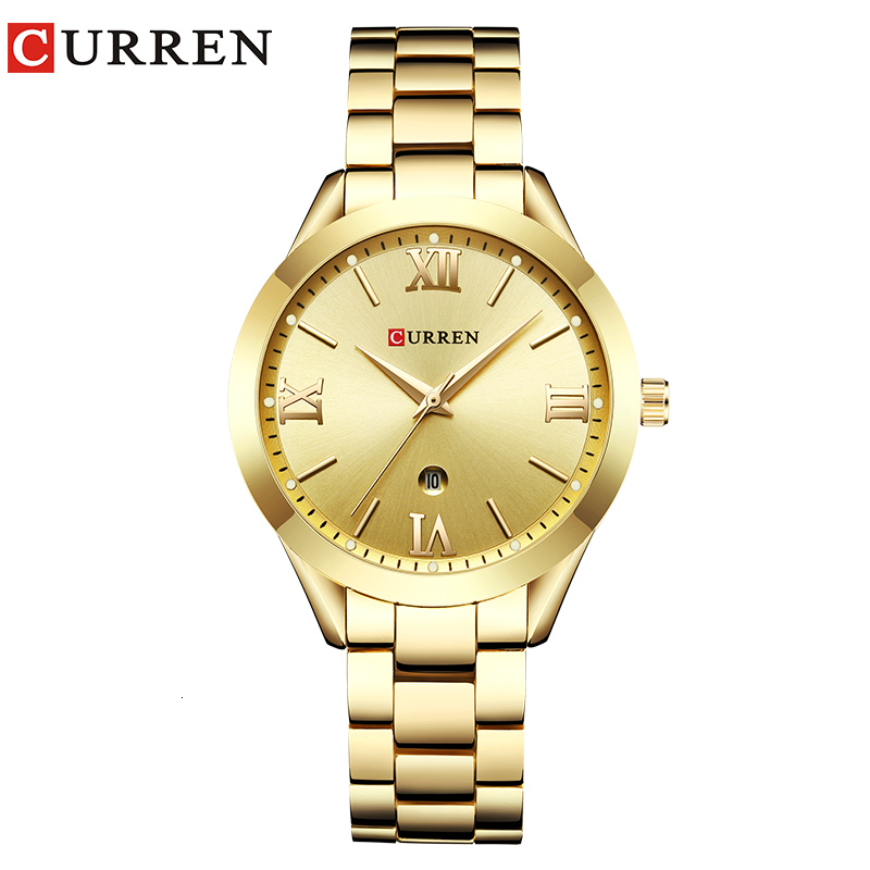 

Women's Watches CURREN Ladies Watch For Women Fashion Retro Female Waterproof Watch Steel Quartz Watch For Women Christmas Feminino 9007 230627, Rose