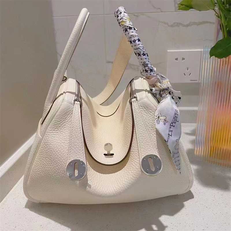 

5A Bags Lindy26 Handmade Bag Mini Leather Pillow Handheld 26 TC Leather Doctor Bag Single Shoulder Crossbody Girl, 19cm