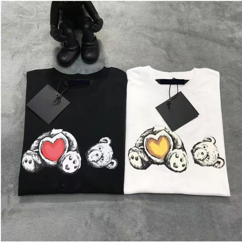 

Spring Summer Men's Designer T-shirt Men's Women's T-shirt Short Sleeve Casual Alphabet Print Asian size S-3XL, White